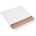 The Packaging Wholesalers Stayflats Plus Gusseted Mailers, 12-1/2inW x 9-1/2inL x 1inD, White, 100/Pack ENVRM2G
